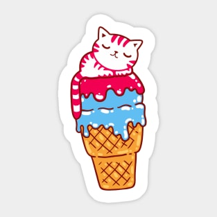 ice cat Sticker